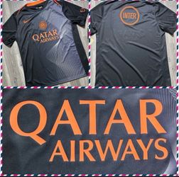 Nike Inter Milan  Away Jersey Slim Fit Qatar Airways
