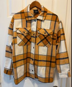 Brand New Women’s HFX Plaid Shacket Flannel Jacket size Small - No Tag