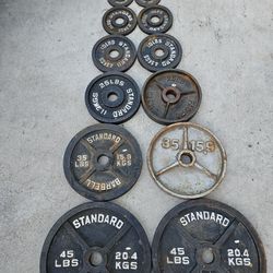 245lb Total Of Olympic Size Weights 