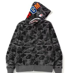 Bape Full Zip Up Black Large 