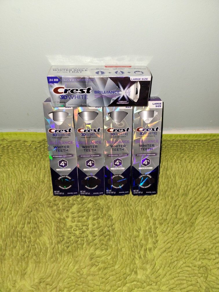 5 Crest 3D White Toothpaste Brilliance