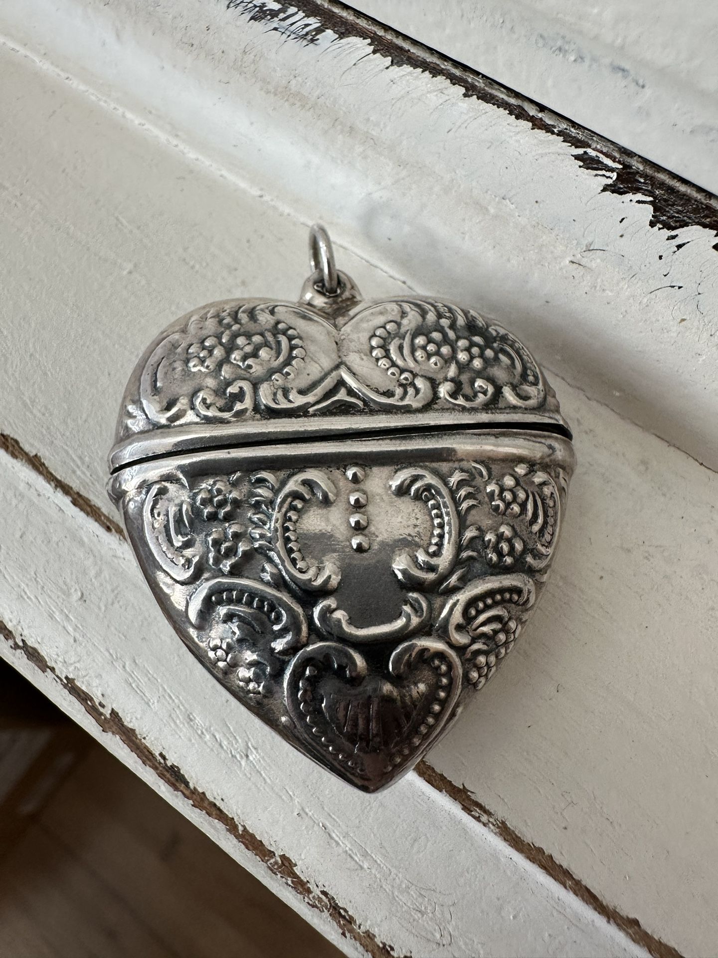 Gorgeous Large Sterling Heart Pendant