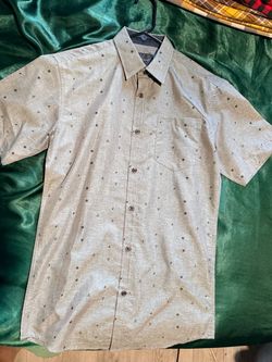 Unisex Gray Button Up