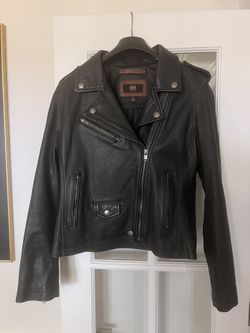 Frye Leather Biker Jacket Size L