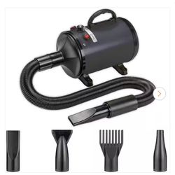 ITOPFOX 13 X 6 IN. BLOW DRYER, HIGH VELOCITY DRYER FOR DOGS AND CATS 