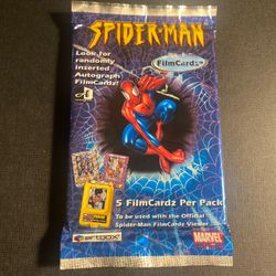 2002 Spiderman FilmCardz  Sealed 5-Card Pack Artbox Marvel Movie Vintage RARE