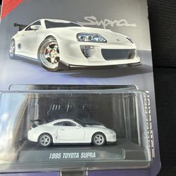 2025 Majorette 1995 Toyota Supra Metal Collection White 1/64 Car Toy Vehicle NEW