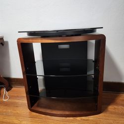 Tv Stand-Solid Wood/glass