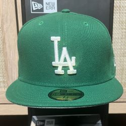 Los Angeles Dodgers Green New Era Fitted Hat 