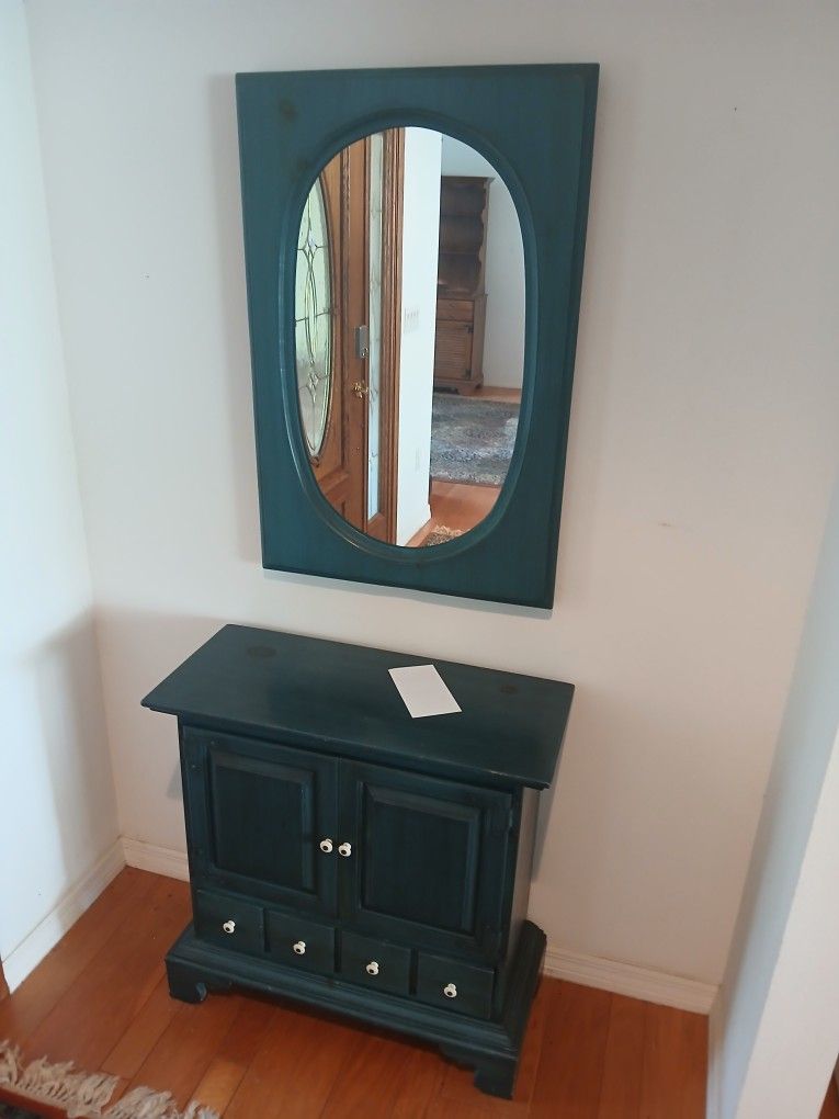 Cabinet & Mirror
