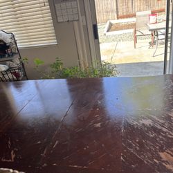 Wood Dining Table With 4 Chairs