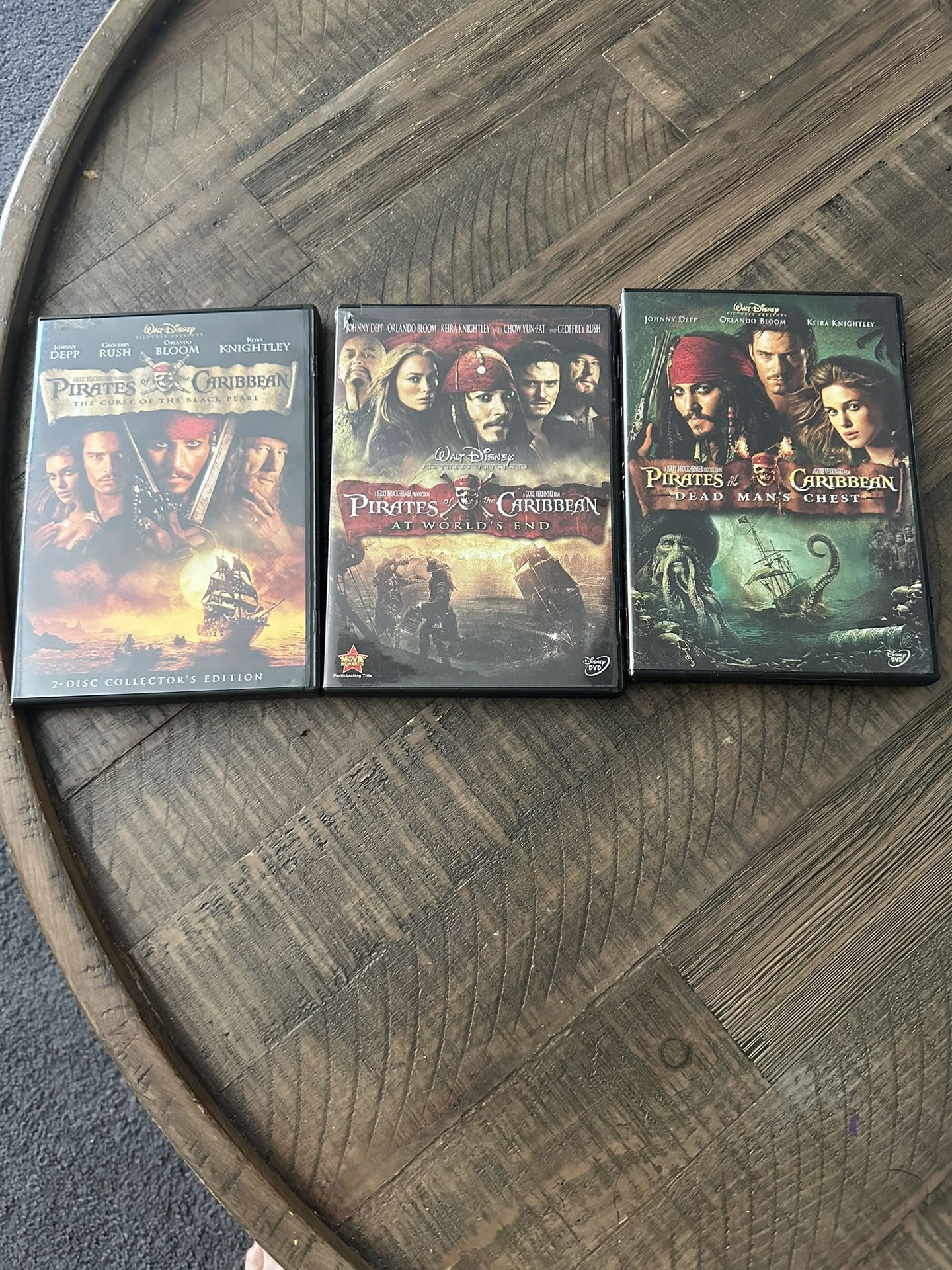 Pirates Of The Caribbean DVDs