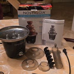 Nostalgia 24oz 3 Tier Chocolate Fondue Fountain Stainless Steel