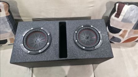 Dual 8" Kicker CompR Subwoofers w/ Ported Box