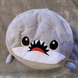 MOOSH MOOSH 12" NIBBLER THE WHITE SHARK PLUSH PILLOW