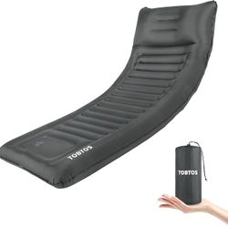 TOBTOS Inflatable Camping Sleeping Pad with Pillow