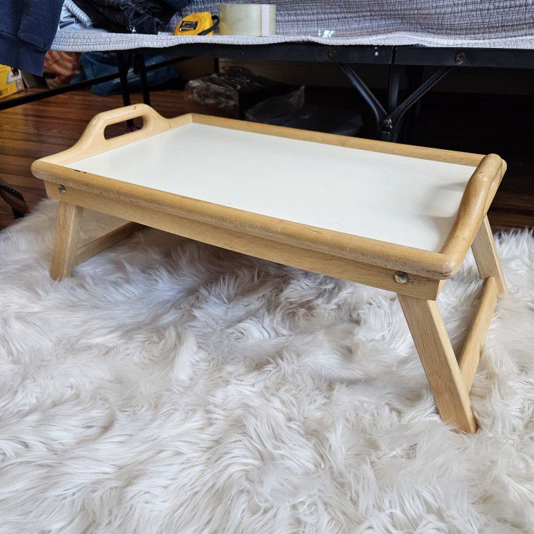 23" Wooden Foldout Laptop Bed Tray Table