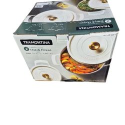 Tramontina Enameled Cast Iron 4qt And 6qt  White