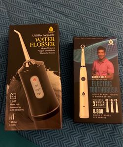 Mario Lopez electric toothbrush & water flosser