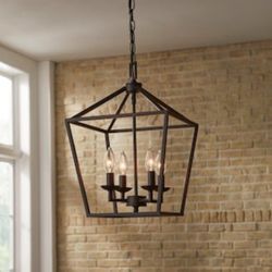 Brand New 4 Lamp Chandelier Black Finish Home Decorators