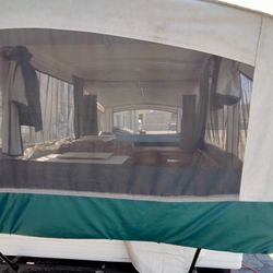 96 Colman Fleetwood Pop Up Trailer New Tires , Super Clean Will Trade For Fishing Boat Has AC