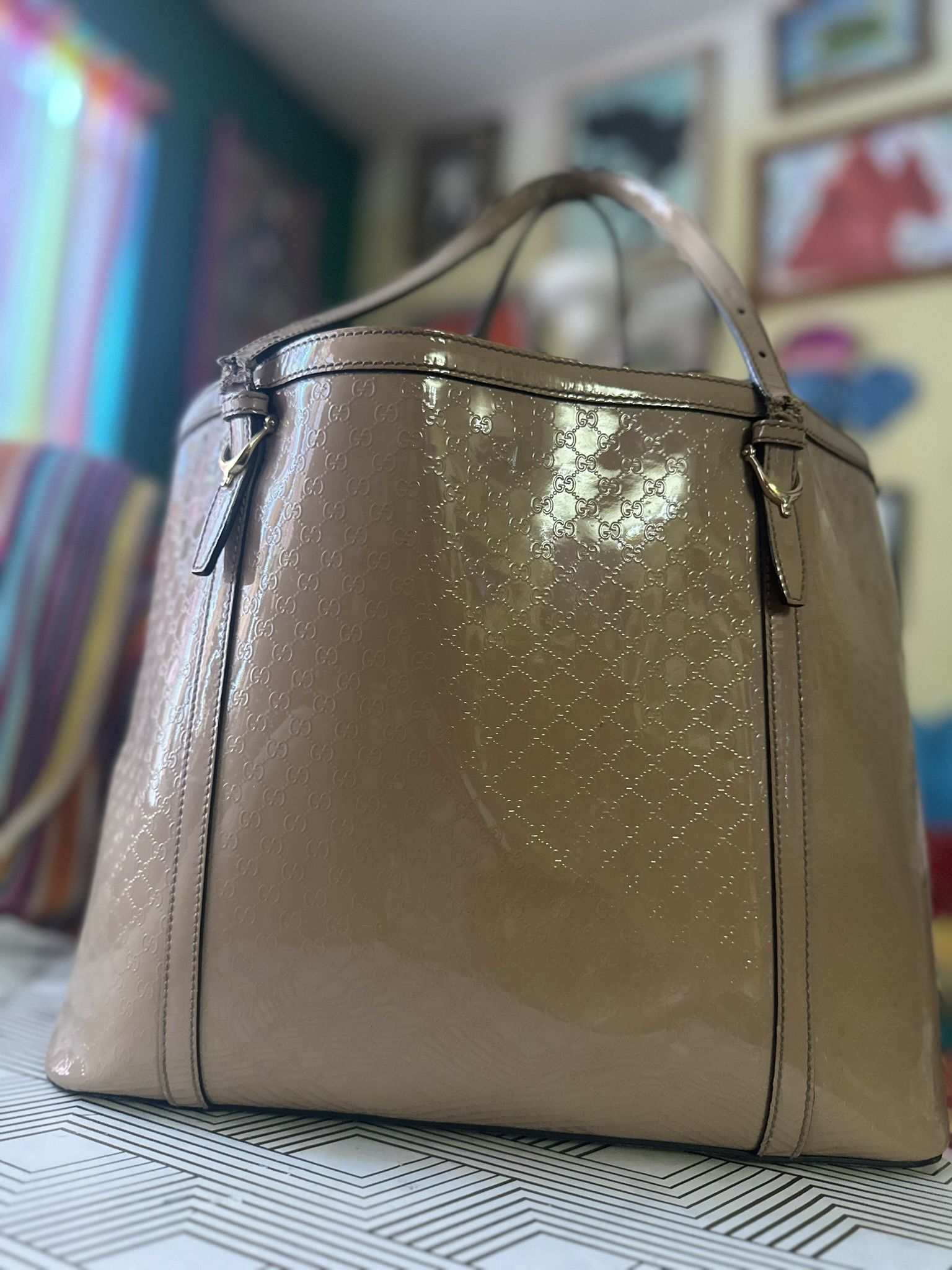 GG Monogram Authentic Lg Tote