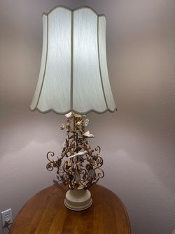 Two Matching Ornate Lamps