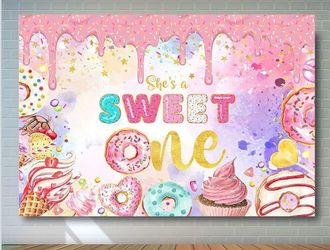 1st girls Birthday Backdrop