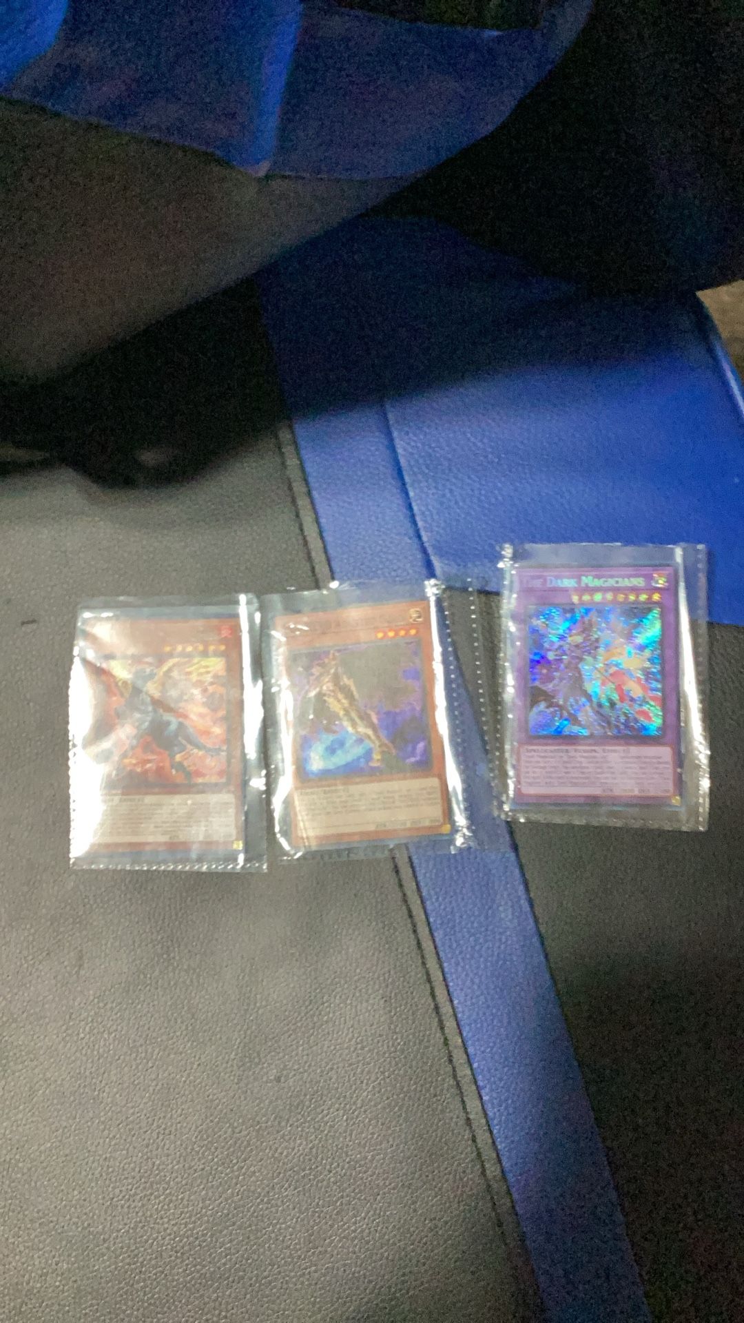 The Dark Magician, Evil Hero, Dusted Gold, Crimson Fire wing Pegasus