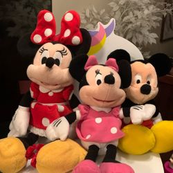 Disney Minnie Mouse, Mickey Mouse, Minnie Mouse 13in. 10 in 10 in. 