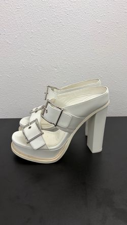 Alexander McQueen Boxcar Leather Sandals - 38