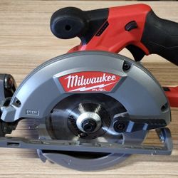 Like New Milwaukee M12 Fuel 5-3/8" Circular Saw and New Fine Finish Blade