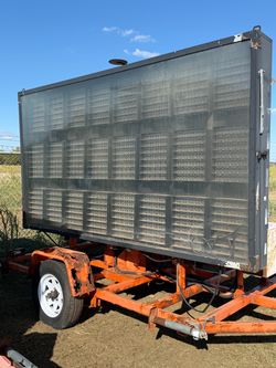 LED traffic control sign trailers