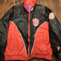 Vintage 1990’s Indian University Pro Player Leather Jacket
