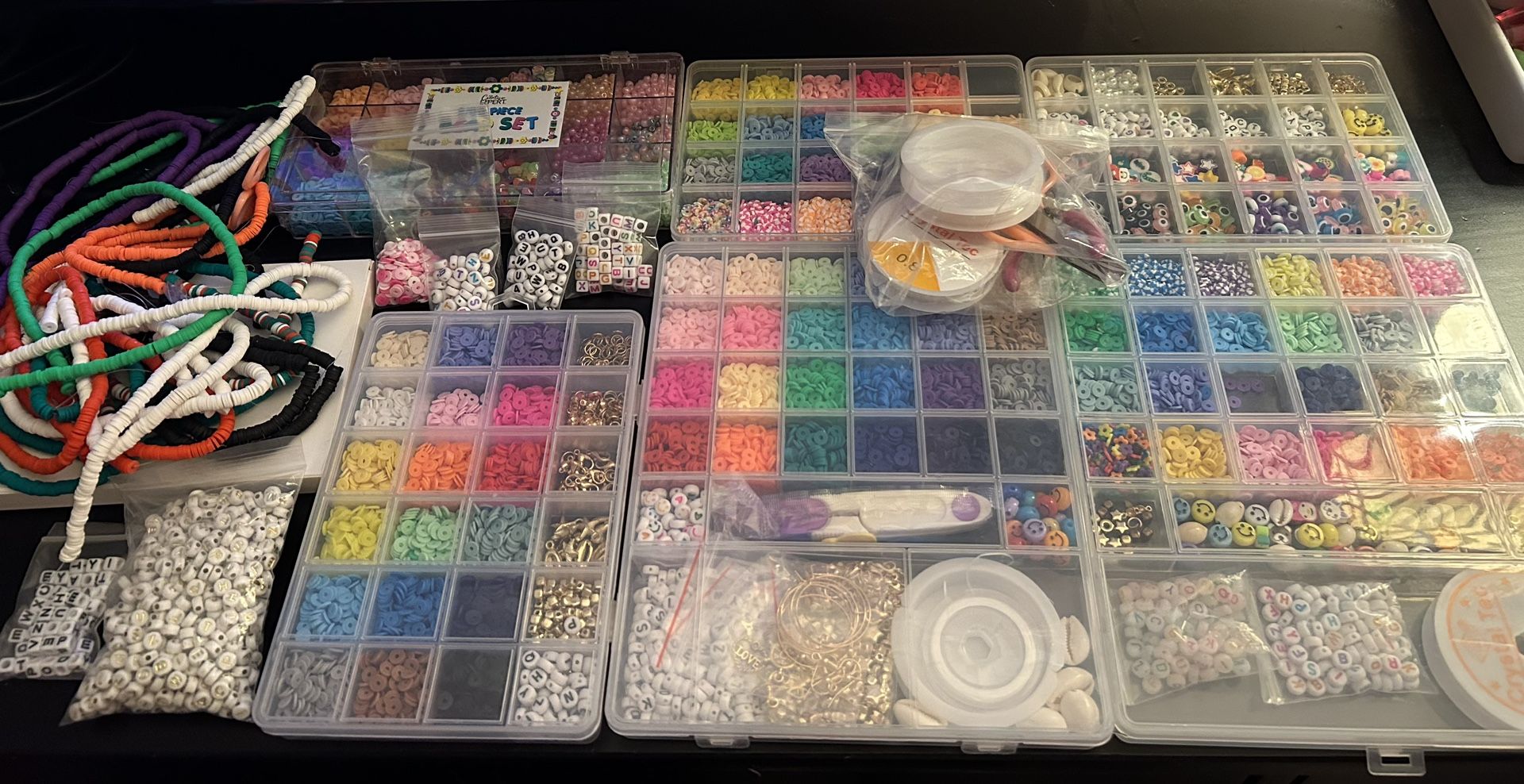  Clay Beads And Tools For Bracelet Making 