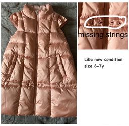 like new girl padding long vest size 6-7