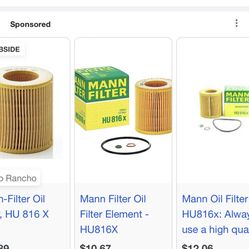 Oil Filter And Valve Cover Gasket