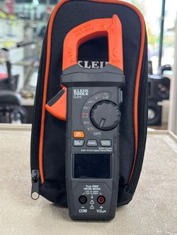 KLEIN TOOLS AUTO-RANGING DIGITAL PRO CLAMP METER USED