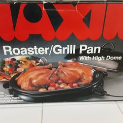 Maxim Electric Roaster/Grill Pan With High Dome Cover