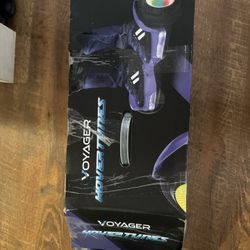 Voyager Hovertunes Hoverboard, Blue with Lights and Bluetooth Speaker
