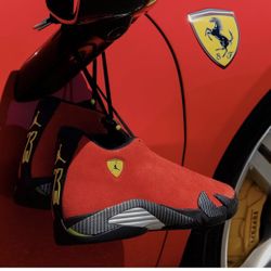 retro 14 ferrari just 3 pairs left size 7 and 8 youth size $200 adult $300