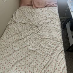 Twin Bed With Bed Frame 