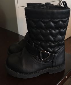 Girls Black Boots