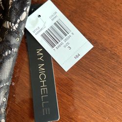 My Michelle Black Size 3 Dress New With Tags