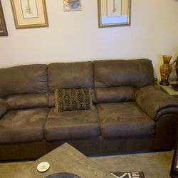 Brown 2 Piece Couch