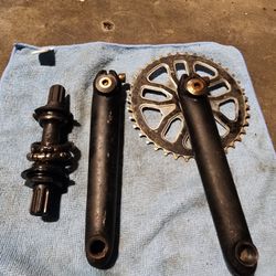 🔥🚲🔥Bmx 3 Piece Crankset, OLD School Heavy Duty 🔥🚲🔥