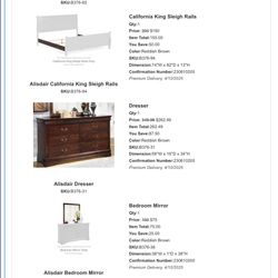 Ashley’s furniture Bedroom set - Cali King