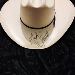 Mark Chestnut Sign Autographed Cowboy Hat