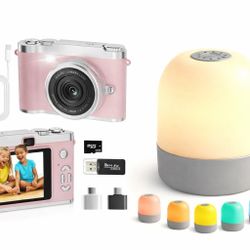 Kids Camera + LED Humidifier Bundle 🎁 (Great Gift, Like New)
