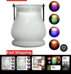 Color Changing LED Citronella Outdoor Scented Candle
